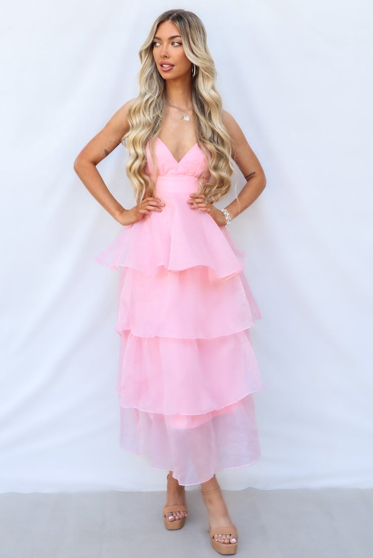 Adora Maxi Dress - Pink