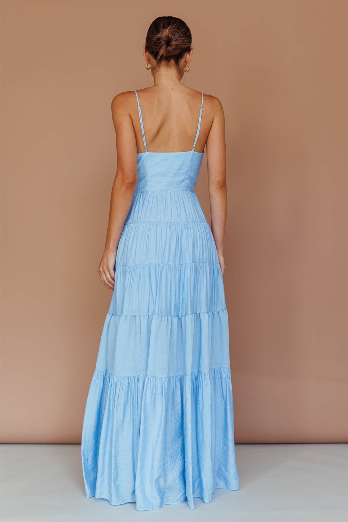 Main Attraction Cami Strap Maxi Dress Blue