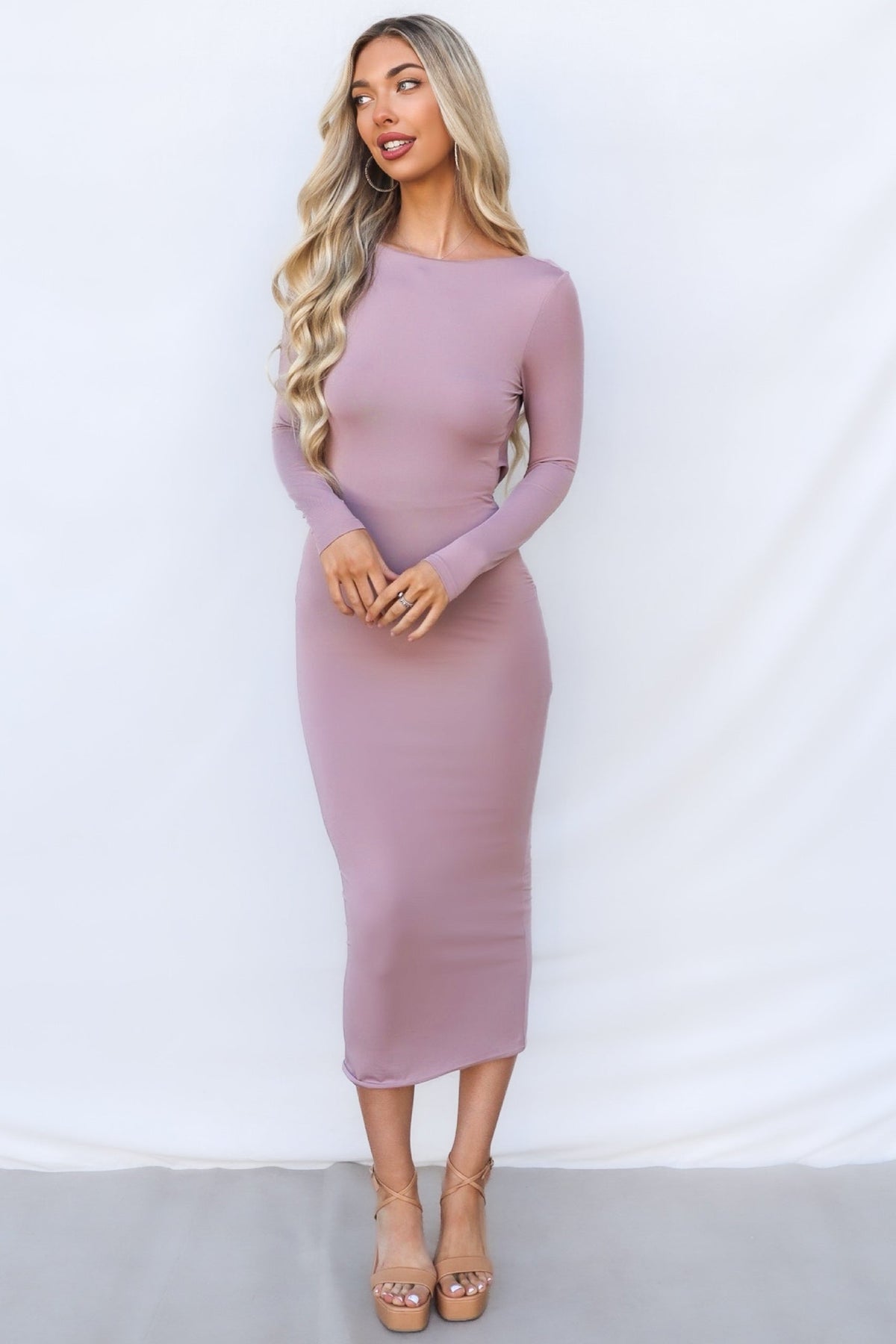 Sonia Maxi Dress - Dusty Pink