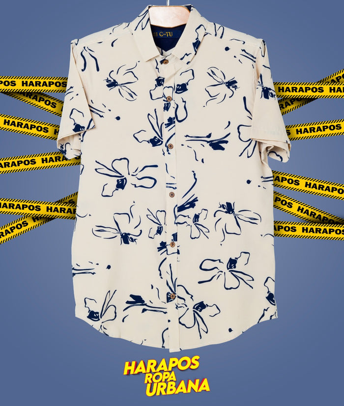 Camisa C-TU jaspeada rosada