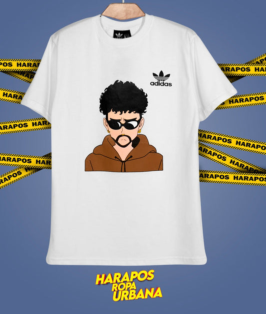 Polera adidas benito blanca