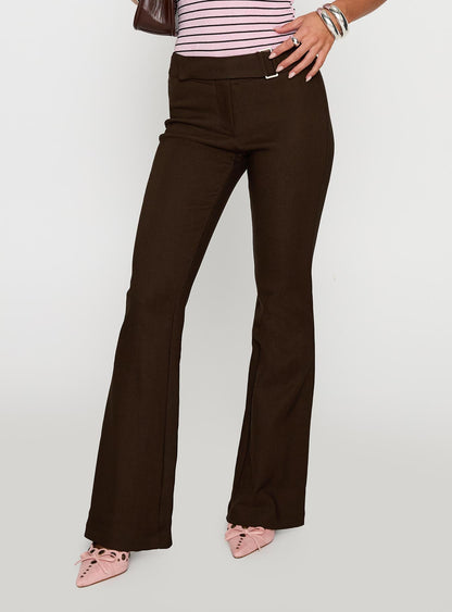 Angel Unknown Flare Pants Chocolate