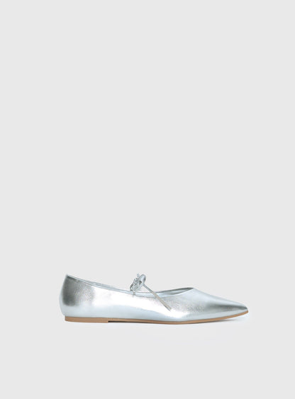 Billini Haruna Ballet Flats Silver Metallic