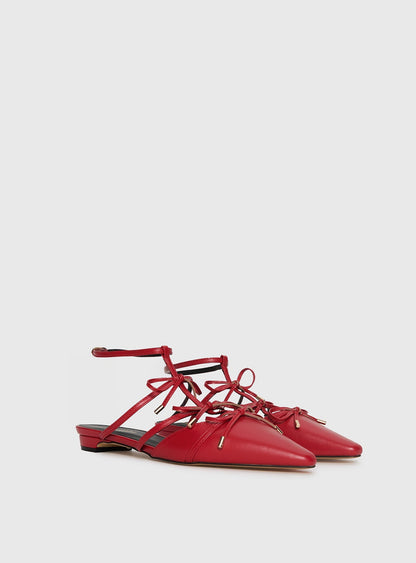 Ballet Club Flats Red