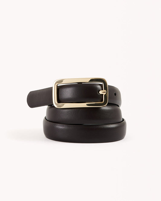ADA BELT - DARK CACAO-GOLD