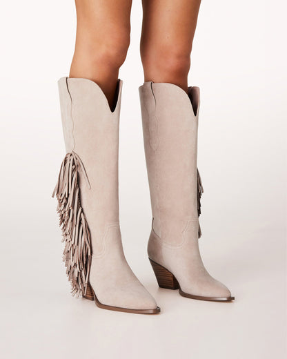 ARDIE - LIGHT BEIGE SUEDE