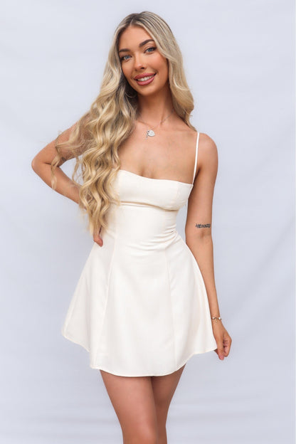 Adonis Mini Dress - Cream