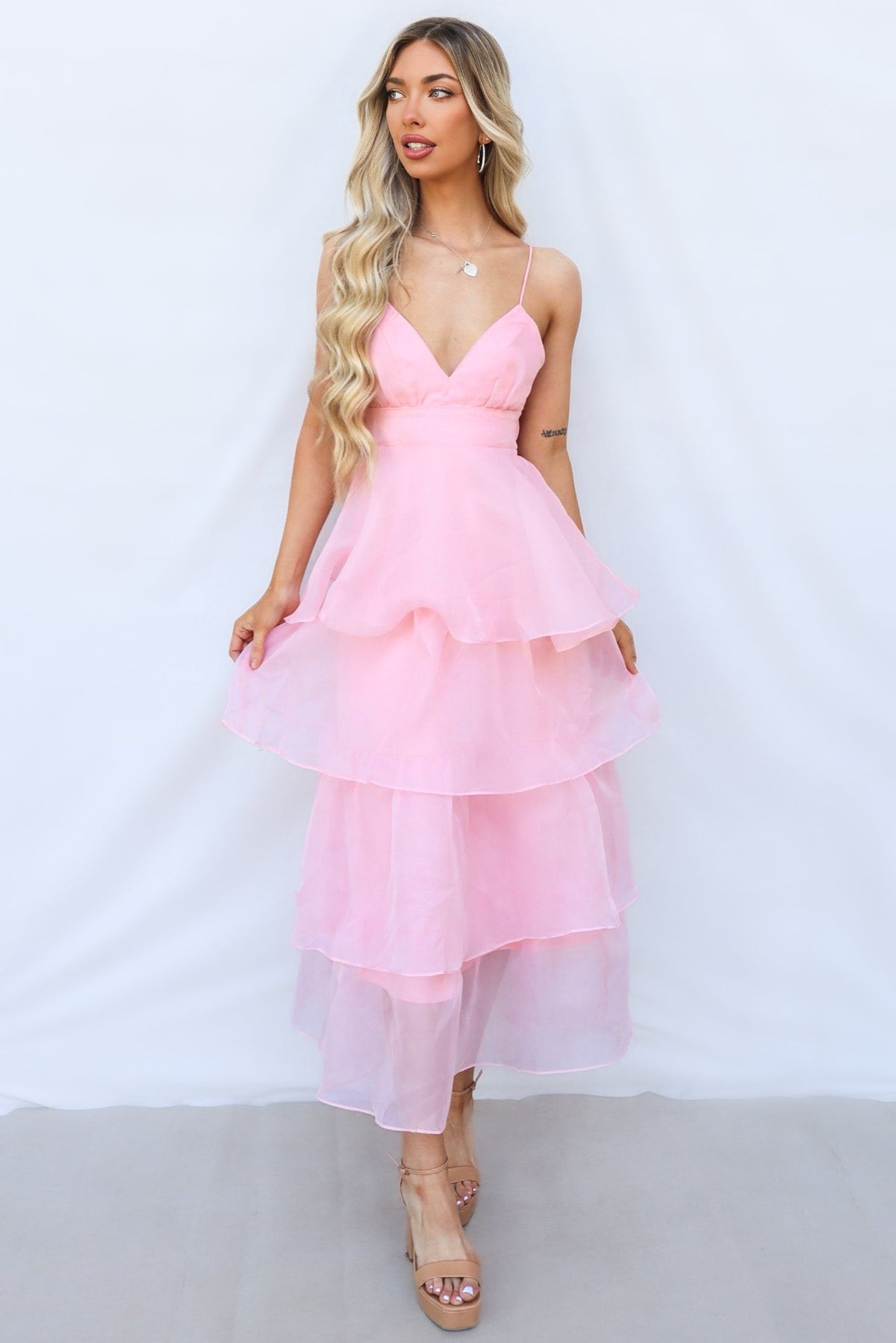 Adora Maxi Dress - Pink