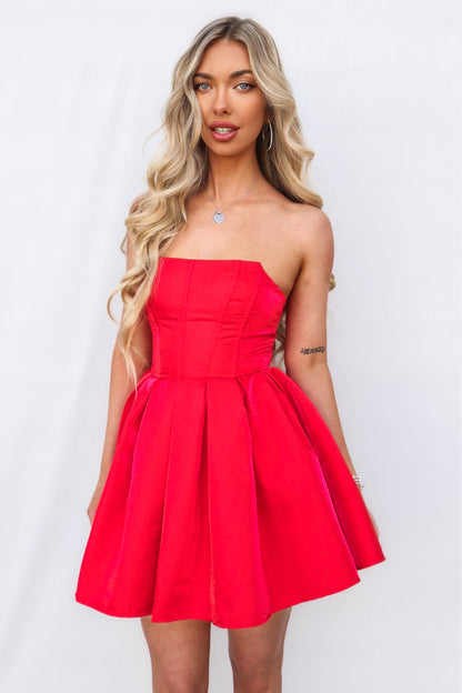 Aslan Mini Dress - Red