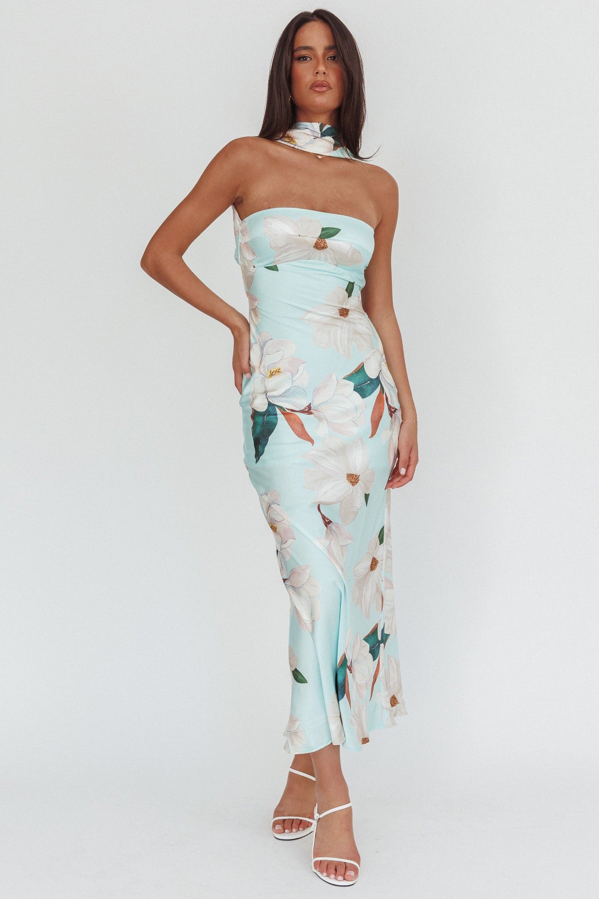 Damsel Reverse Halter Maxi Dress Magnolia Mint