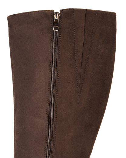 CORBIN CURVE - DARK CACAO SUEDE