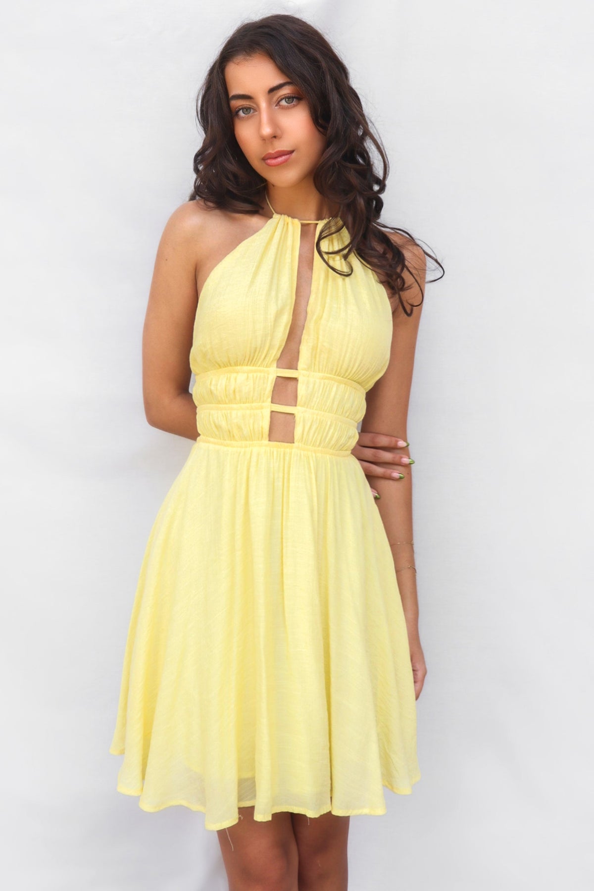 Cherish Mini Dress - Yellow