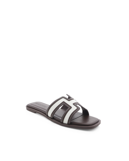 GORDY - NATURAL LINEN-CHOCOLATE