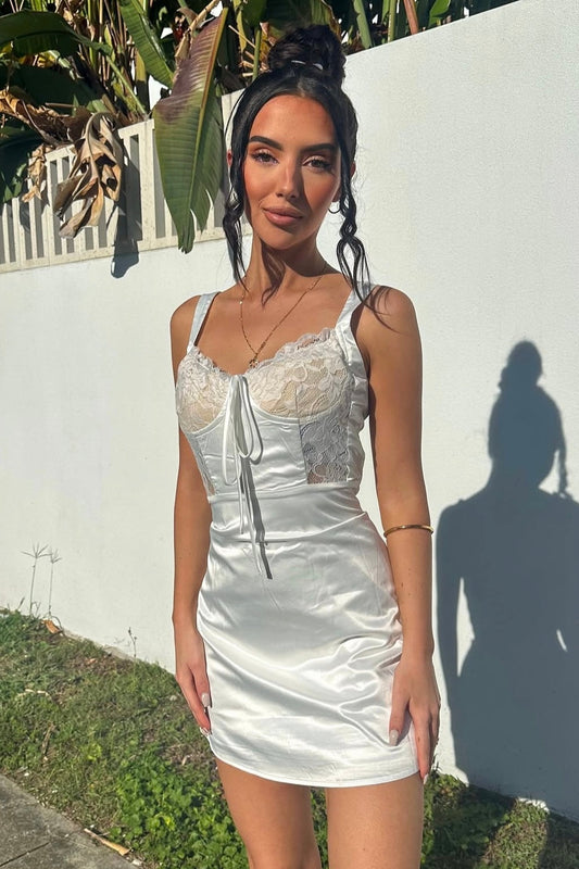 Palmer Mini Dress - White