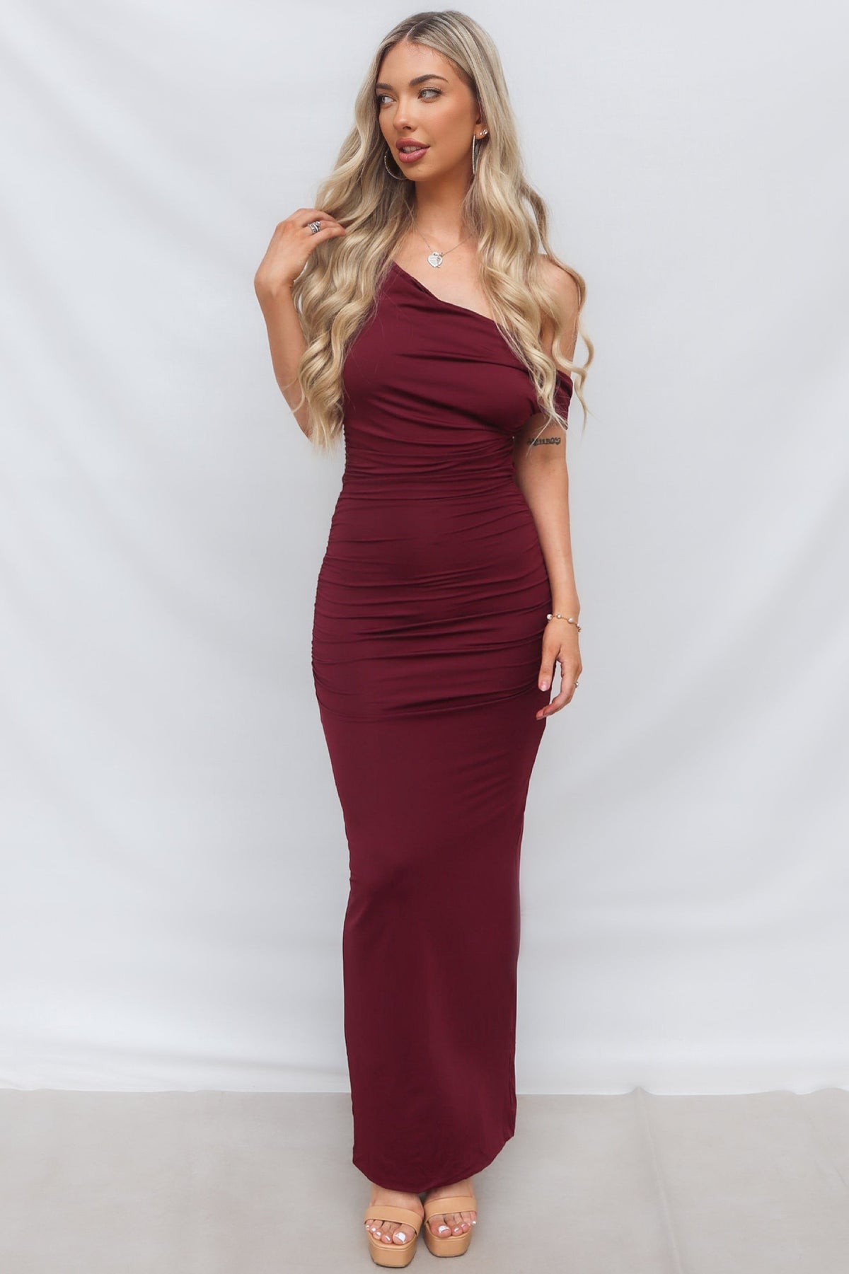 Ivana Maxi Dress - Wine
