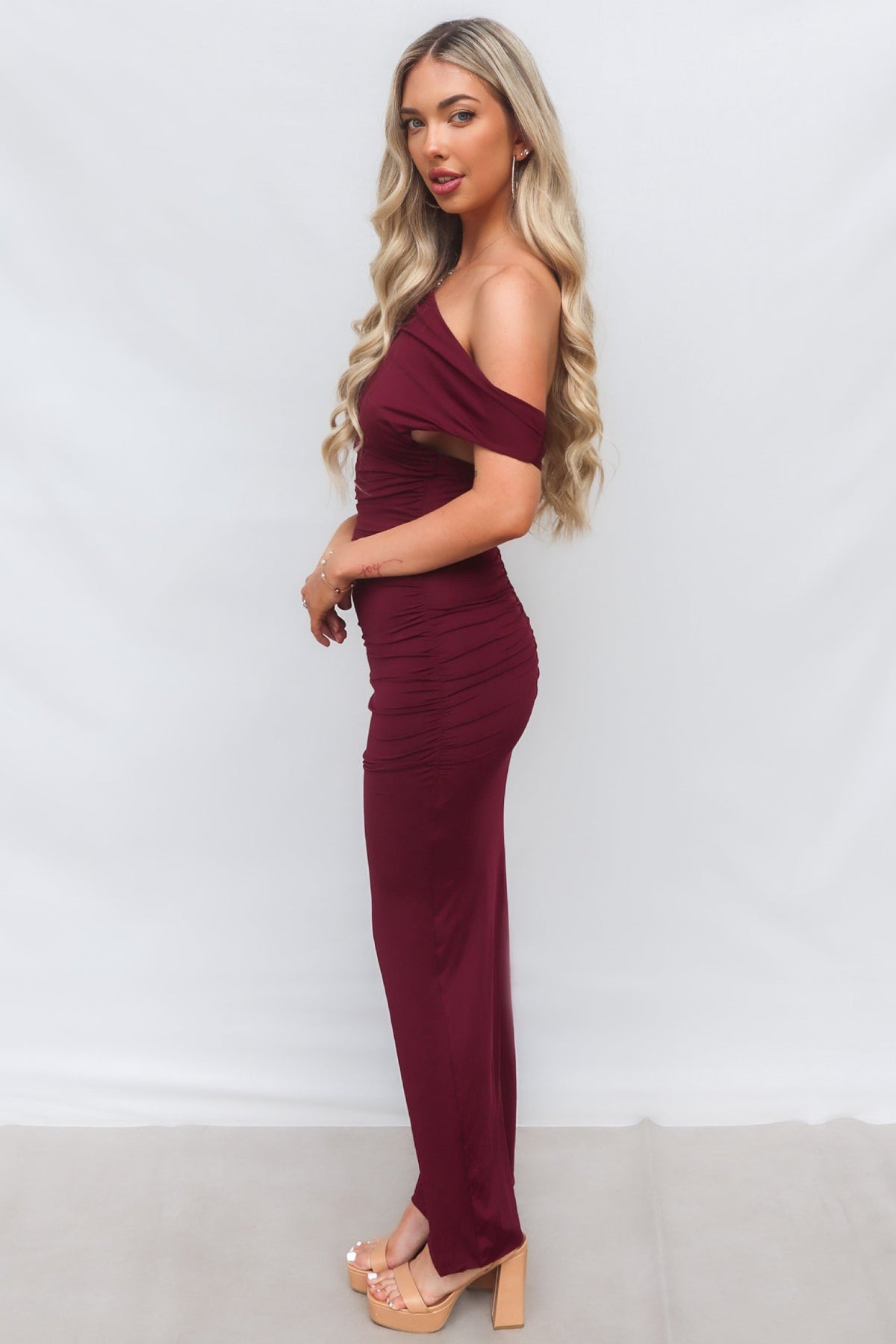 Ivana Maxi Dress - Wine