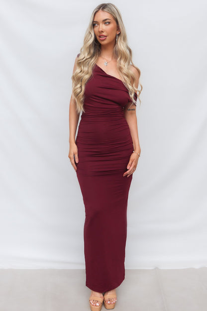 Ivana Maxi Dress - Wine