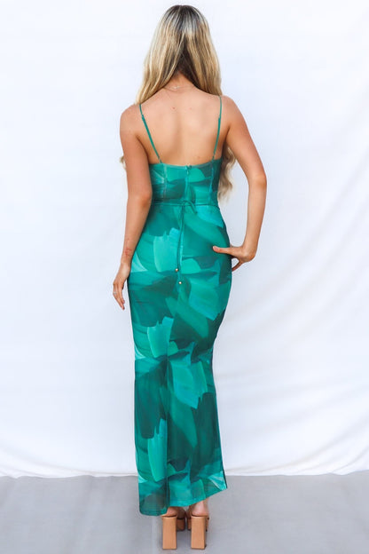 Kavita Maxi Dress - Green Multi
