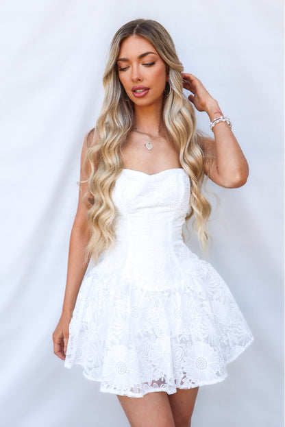Lennon Mini Dress - White