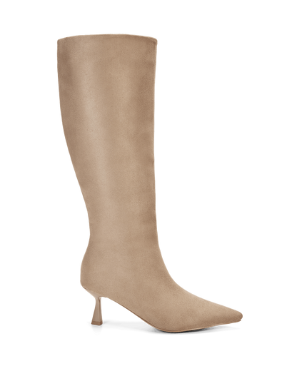 PORTIE CURVE - STONE SUEDE