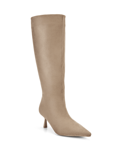 PORTIE CURVE - STONE SUEDE