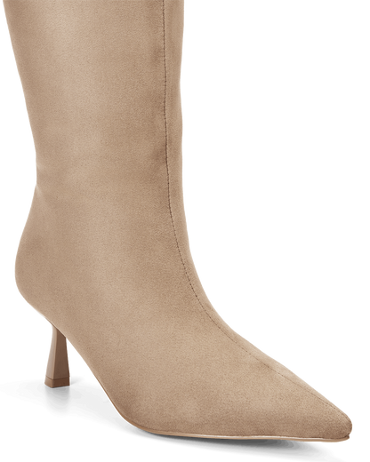 PORTIE CURVE - STONE SUEDE