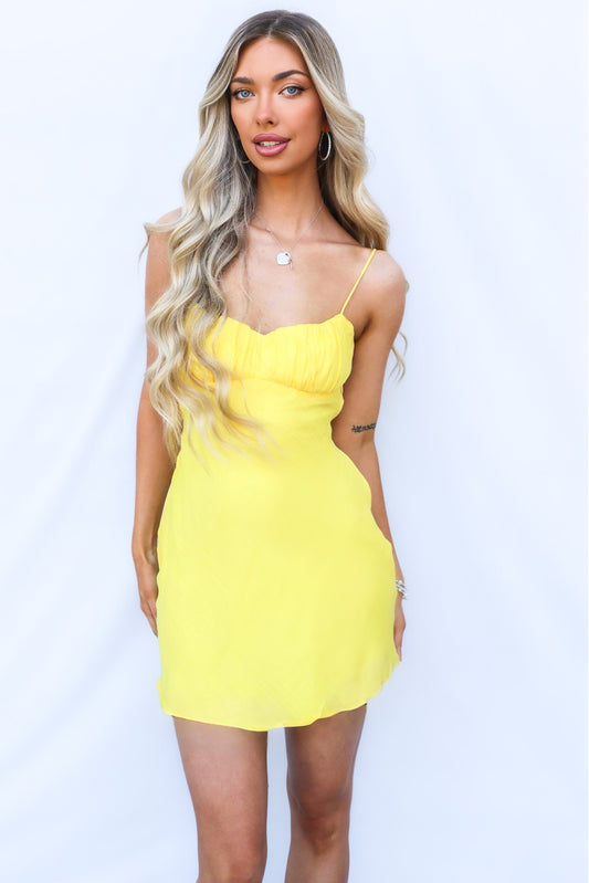 Rocco Mini Dress - Yellow