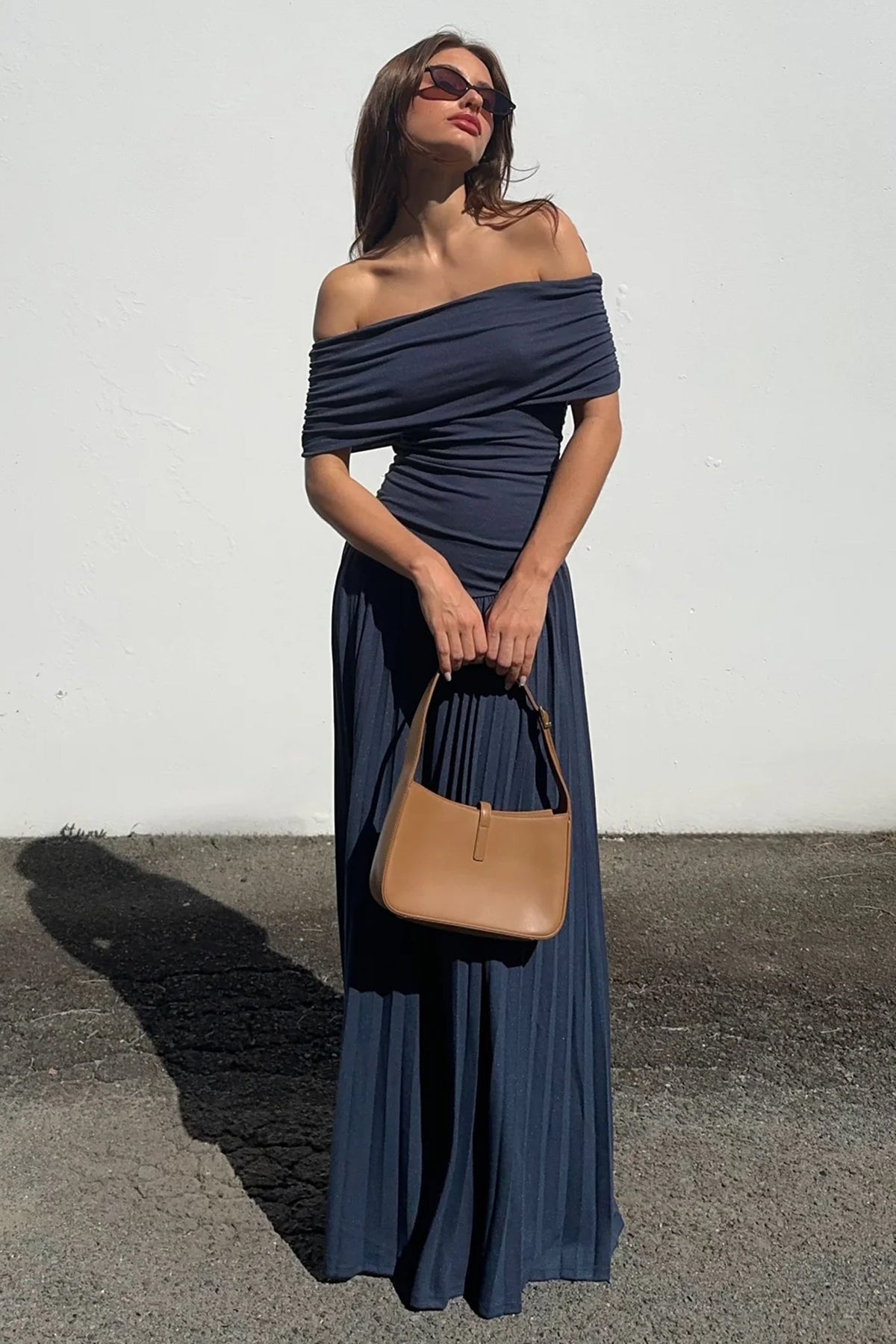 LIONESS Field Of Dreams Maxi Dress Navy