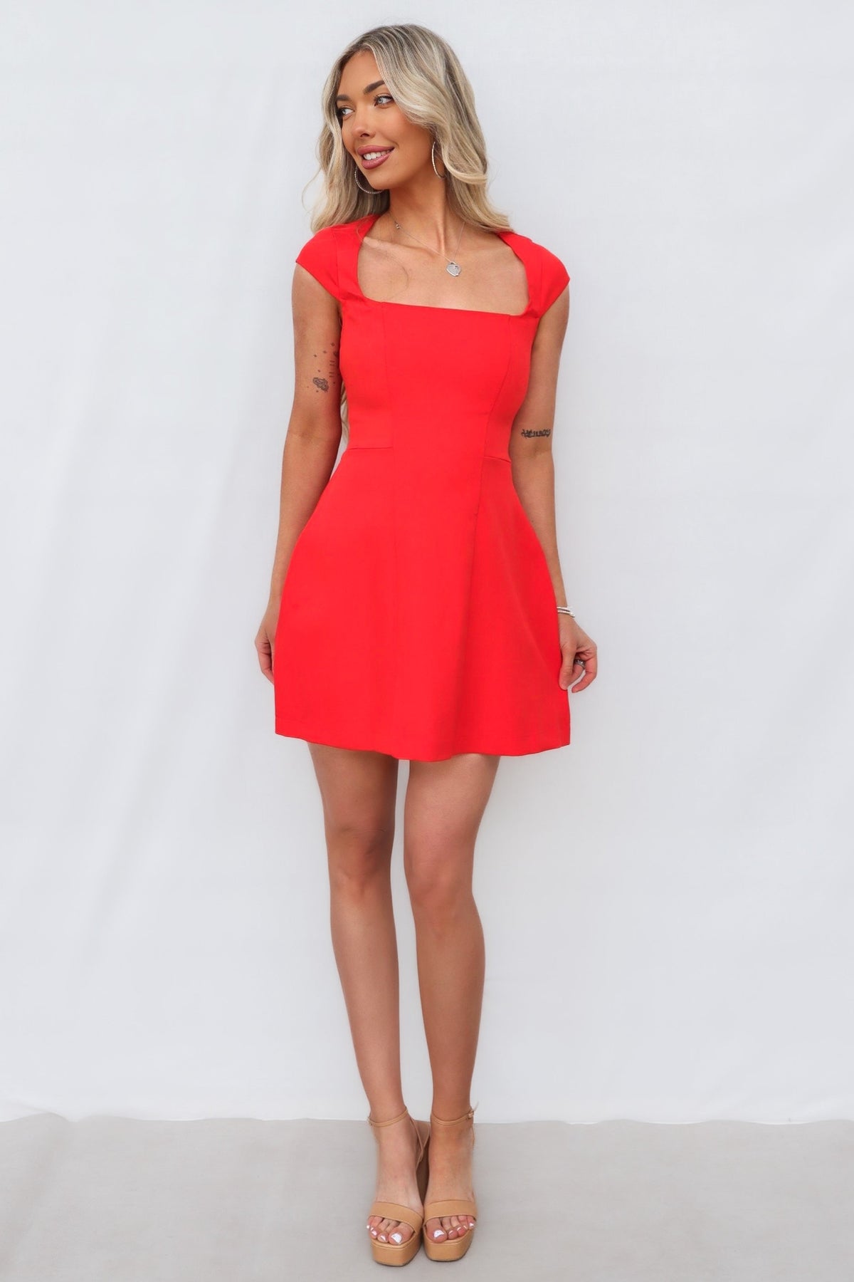 Vespera Mini Dress - Red
