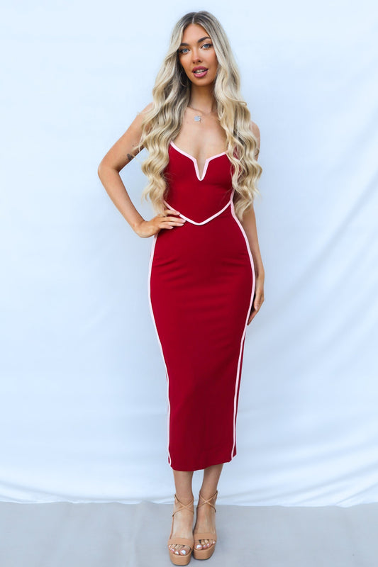 Yuri Maxi Dress - Wine