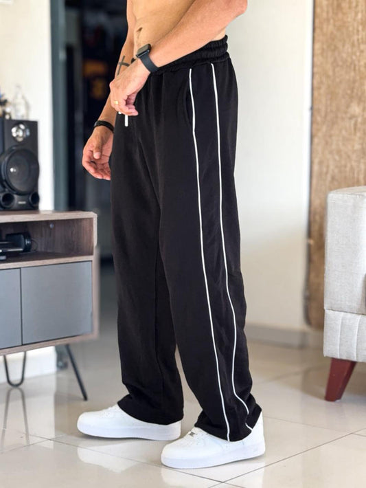 Buso Baggy Premium Negro con Venas Blancas, Frizado