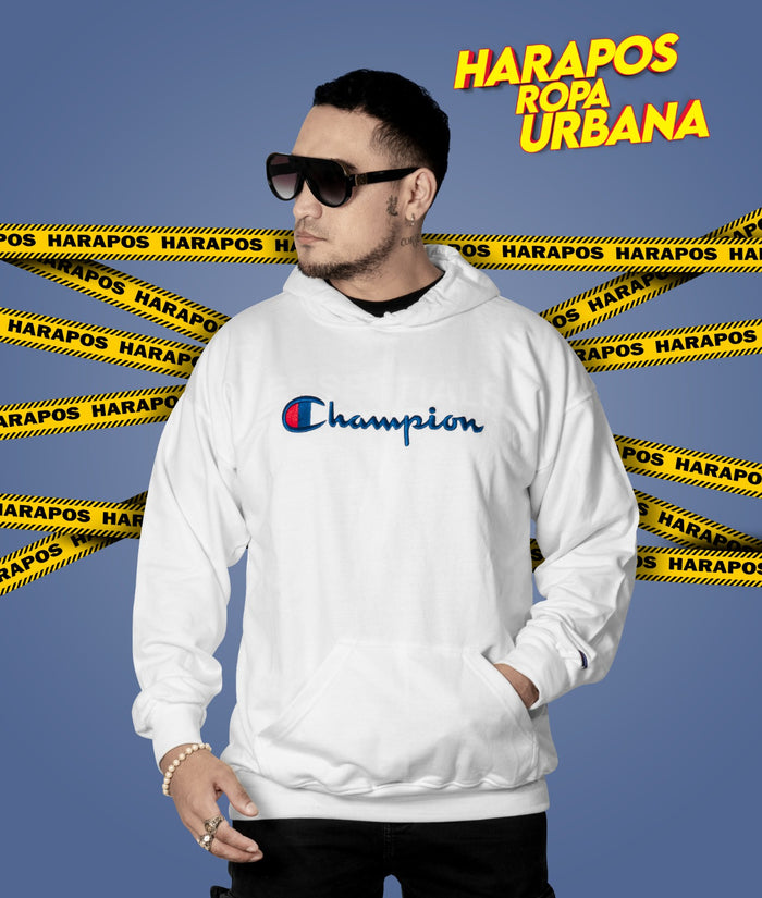 Canguro Champions blanco letras azules