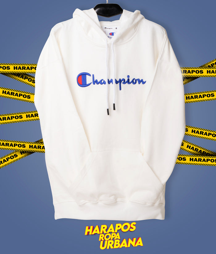 Canguro Champions blanco letras azules