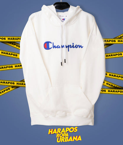 Canguro Champions blanco letras azules