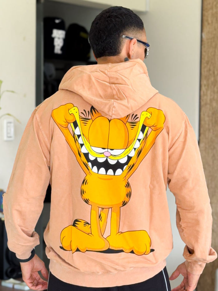Canguro Vintage Oversize Gardfiel Big Smile Cafe claro