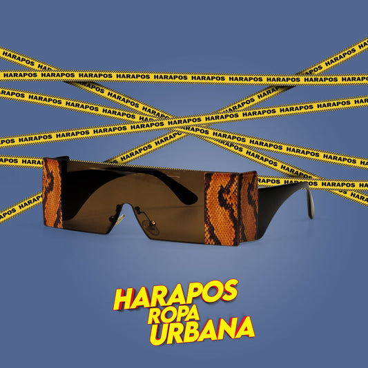 Gafas naranja crakelada