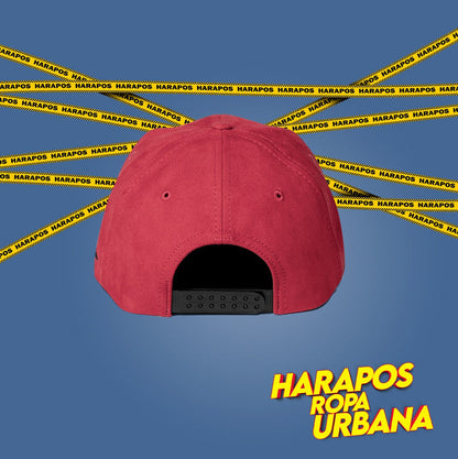 Gorra quicksilver plana rojo