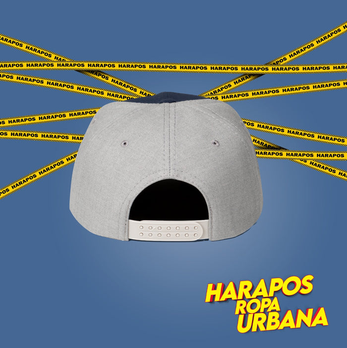Gorra ripcurl plana plomo con azul