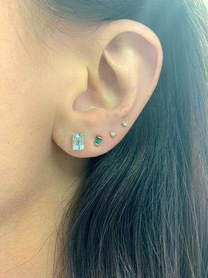 Mini Diamond Bezel Stud