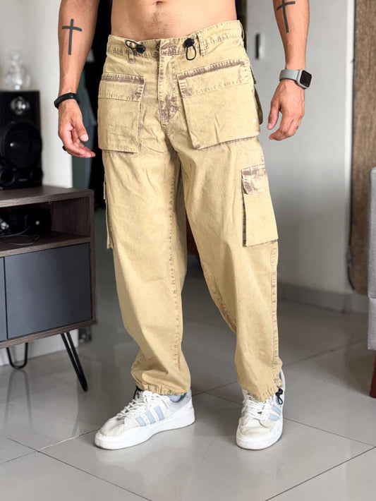 Pantalon club black pachuco pre lavado crema