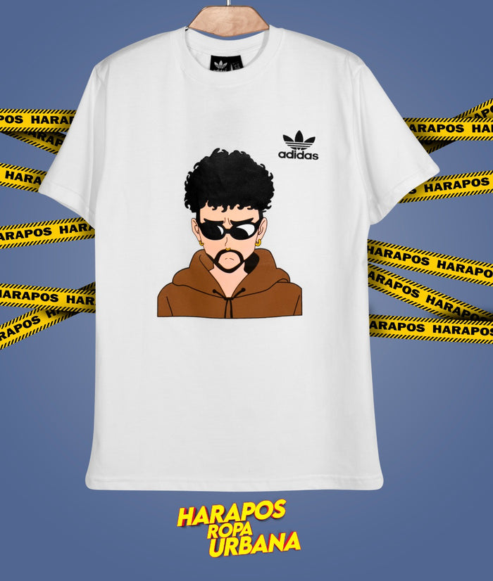 Polera adidas benito blanca