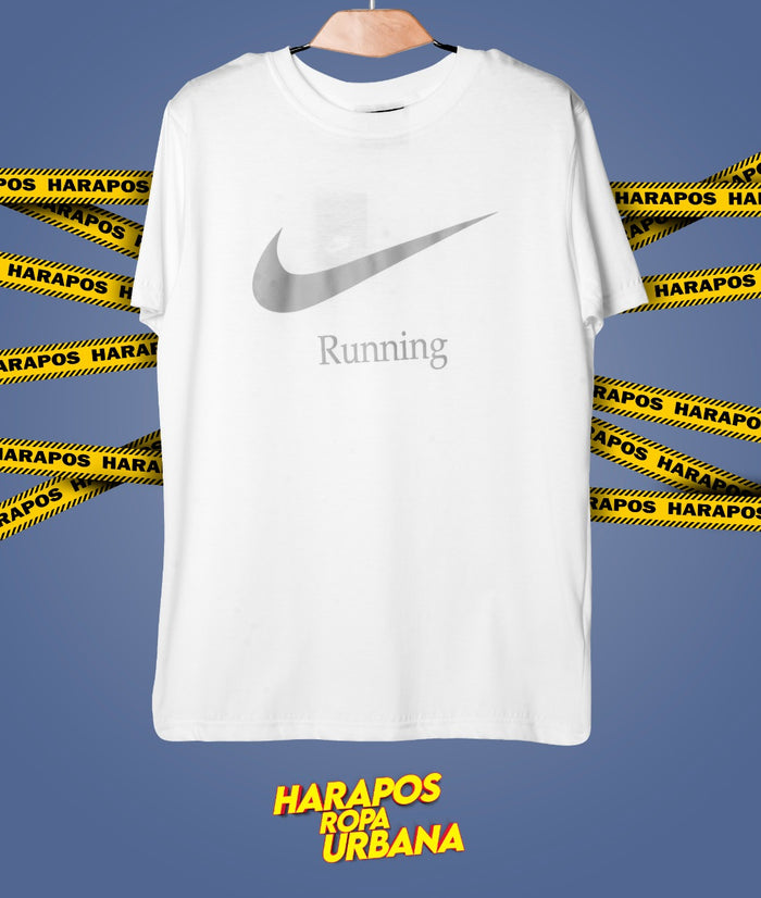Polera nike blanca running