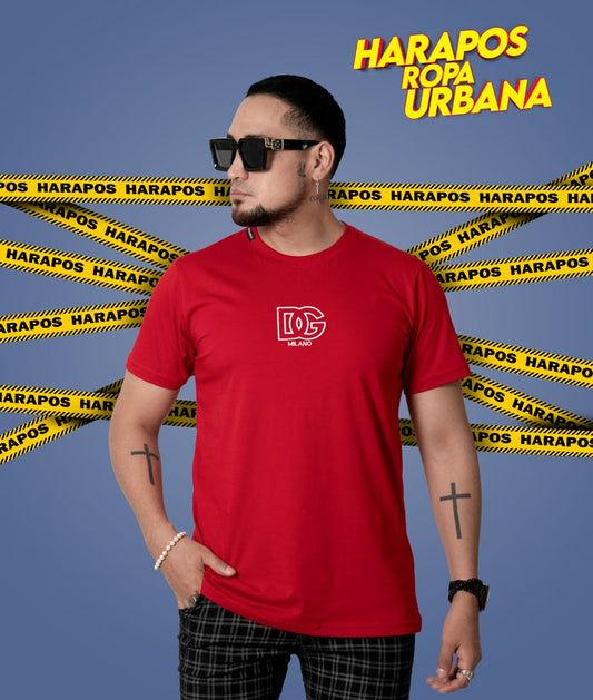 Polera dolce and gabbana milano roja