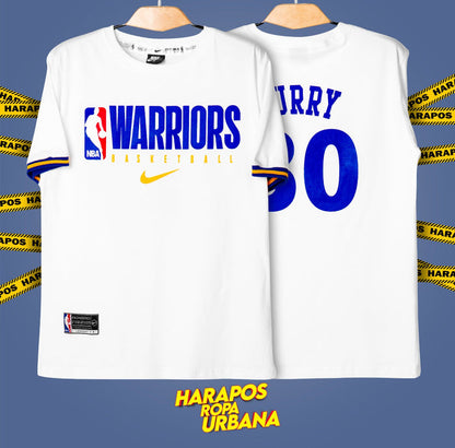 Polera warriors blanca