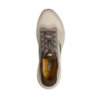 Skechers Max Cushioning Glide-Step Men's Running Shoes - Taupe