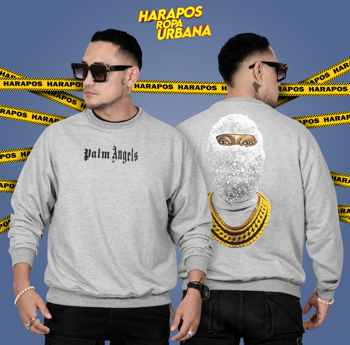 Sudadera Palm Angels ploma diseño atras