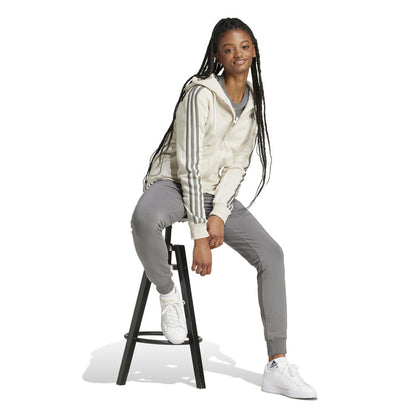 Adidas Women's Fleece Zip Hoodie Aluminium Beige | IY1732
